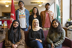 Six international students from Pakistan and Tunisia