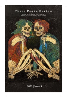 Cover of Issue 5: Two skeletons with green and red hair sitting together, wearing opposite color shirts.