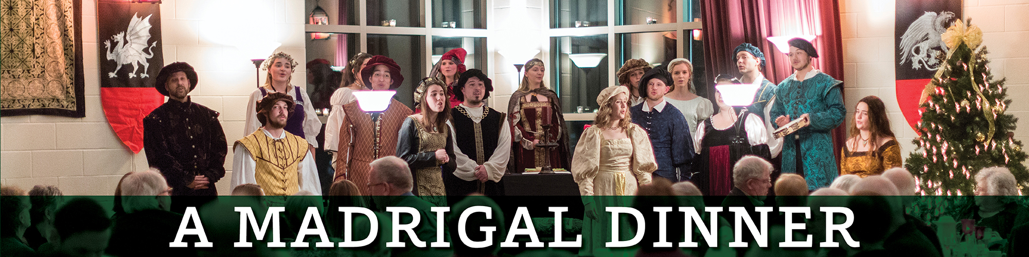 BHSU music students perform in costume for the Madrigal Dinner