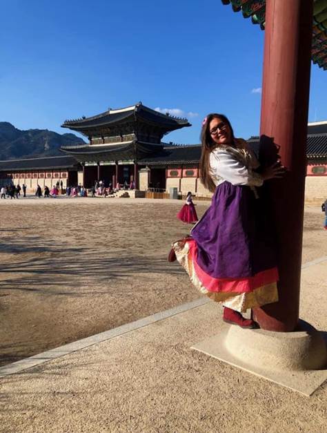 Lara No Braid poses for a photo in South Korea.
