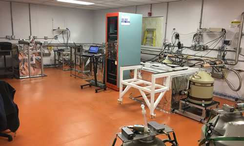 Picture of the BHUC Crystal Counting Stations in the underground lab