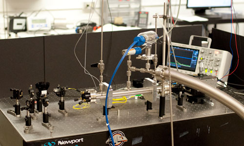 Close-up photo of the BHSU spectroscopy lab