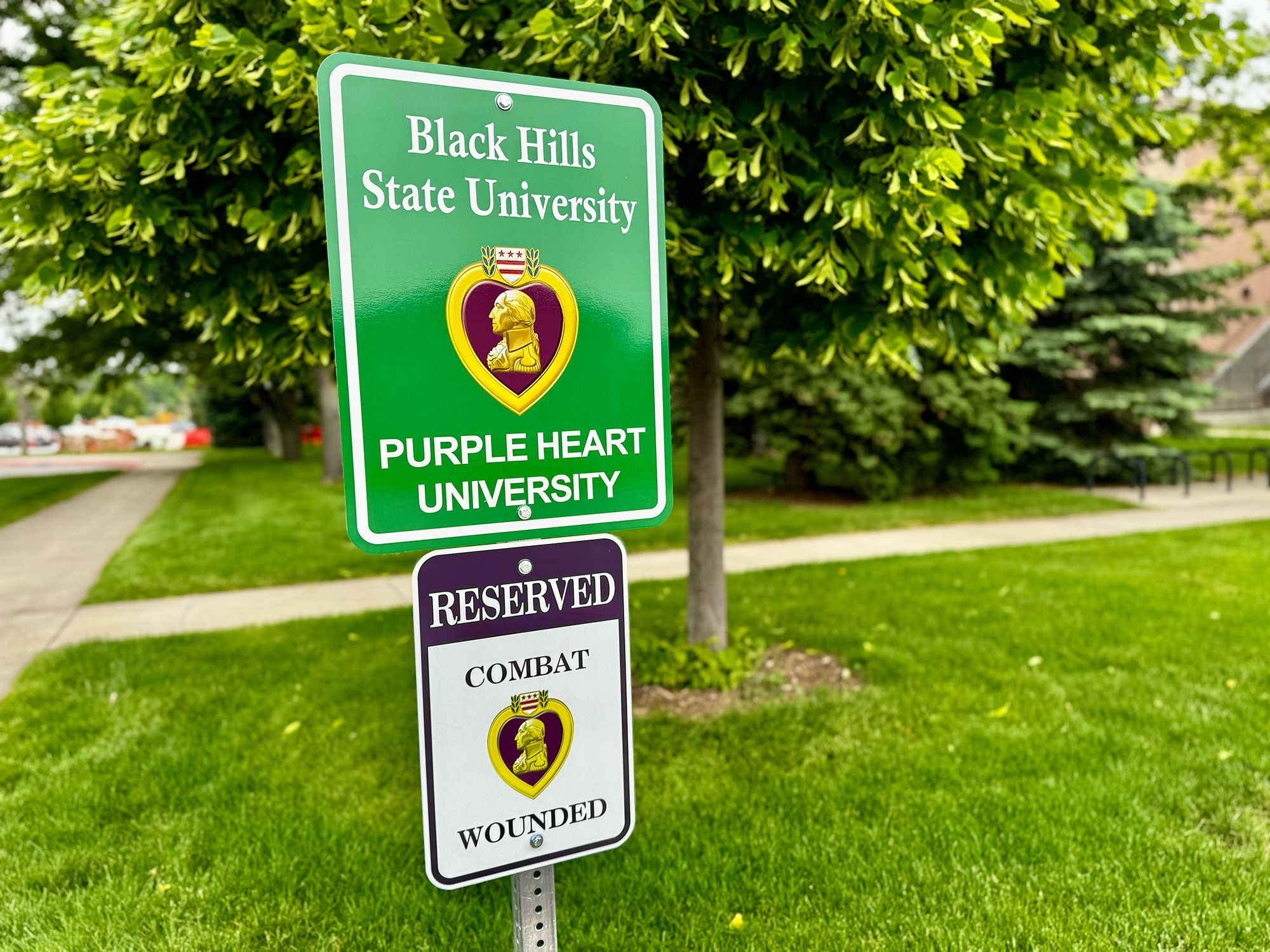 Image of Black Hill State University sign that says 